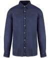 NS502 Native Spirit Washed Long Sleeve Shirt Washed Navy colour image